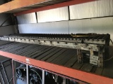 Heavy duty steel frame gear-drive electric belt & roller conveyor, 14