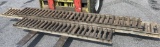 Roller conveyors - three sections of steel roller conveyors, used for sendi
