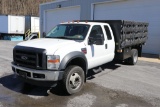2008 Ford F-450 Diesel flatbed with stake body - 35,182 miles