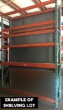 Assorted lot of unassembled pallet racking in laydown area – consisting of ... see description.