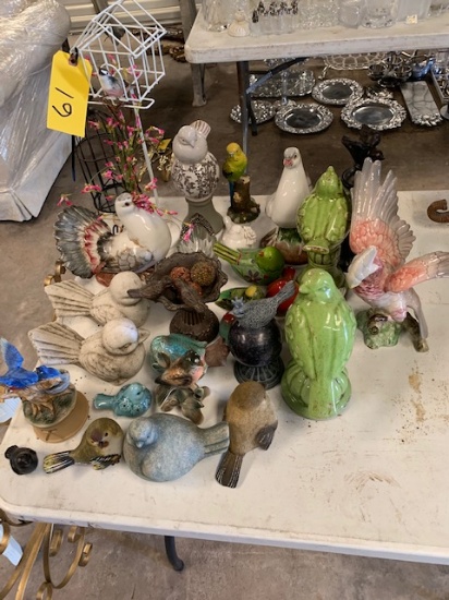 Assorted bird decor
