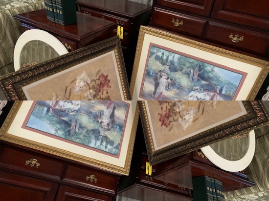 2 large framed art