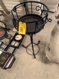 Metal stand and basket