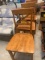 3 wooden bar stools