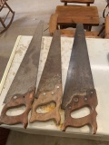 assorted old hand saws