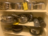 Large lot of pans