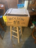 Molson of Canada wooden beer crate