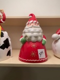 Candy Cane Santa Cookie Jar