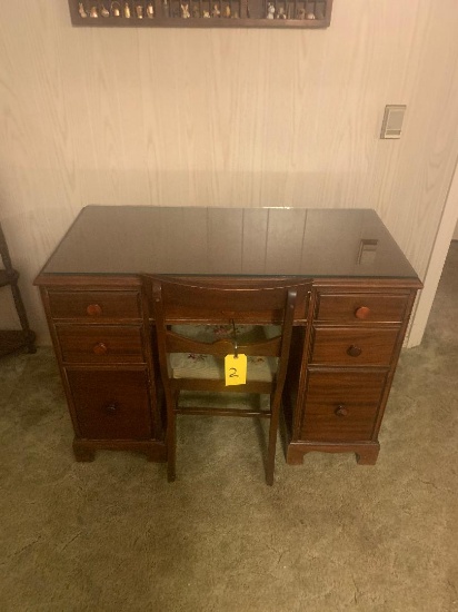 Very nice wooden desk and chair