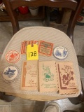 vintage coasters and napkins
