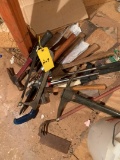 pile of hand tools and misc