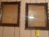 2 very ornate wooden picture frames