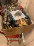 Large box of silverware and utensils