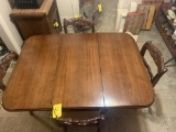 super nice old dining table and 4 chairs