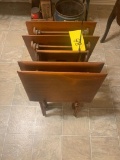 nice old serving trays wooden