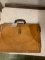 old leather brief case
