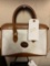 white/tan Dooney and bourke purse