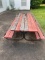 old wooden picnic table
