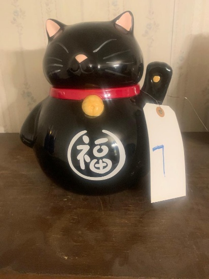 Cat cookie jar