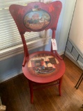 hand painted chair by Anita Betke
