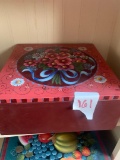 hand painted wood box by Anita Betke