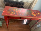 hand painted decorative table by Anita Betke