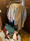 mens Large clothes and rack