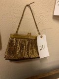 small gold vintage purse