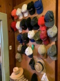 WALL OF CAPS AND HATS