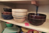 8 VERY OLD MIXING BOWLS