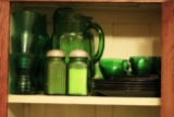 GREEN DISHES ASSORTED