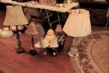 9 SMALL LAMPS