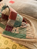 VERY OLD QUILTS VARIOUS CONDITION, STAINED