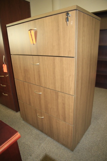 4 DRAWER LOCKING LATERAL FILE