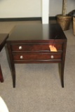 SQUARE 2 DRAWER TABLE