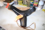 LEATHER HOLSTER BELT APPEARS TO BE SIZE 38