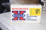 BOX OF WINCHESTER 338 MAG AMMO