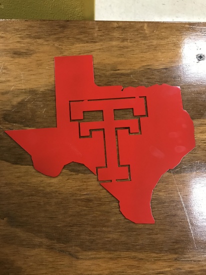 Texas Tech metal sign