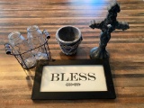 Blessed sign with Cross and home Decor