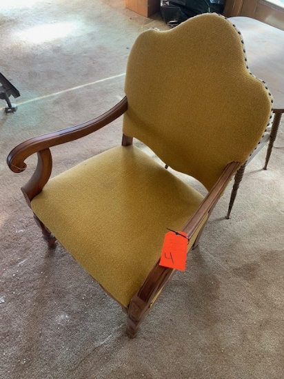 OLD YELLOW ARM CHAIR
