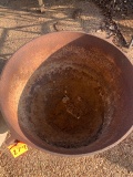 OLD CAST IRON POT(HOLE IN BOTTOM)