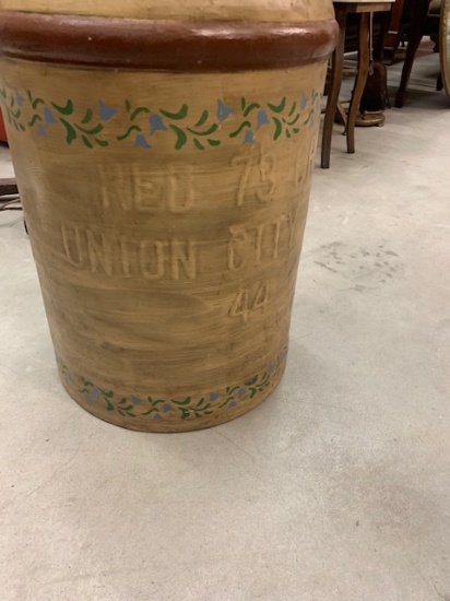 OLD MILK CAN LAMP TABLE