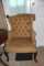 TAN WING BACK CHAIR