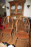 4 WOODEN DINING CHAIRS