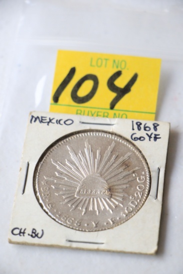 1868 MEXICO COIN