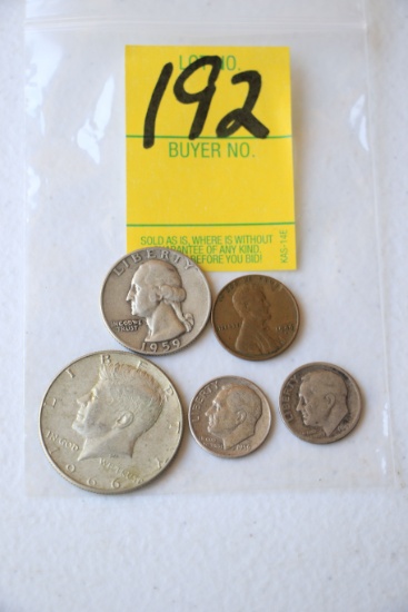 5 ASST COINS