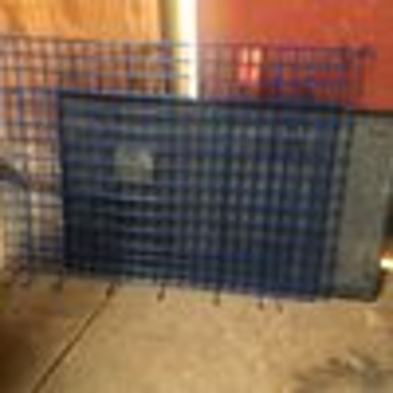 Blue extra large dog kennel