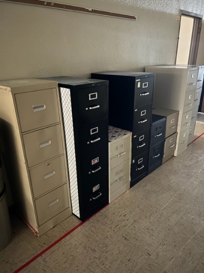 ASST FILING CABINETS (8)