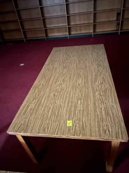 SHORT 25-1/2" 3'X 6' LIBRARY TABLE