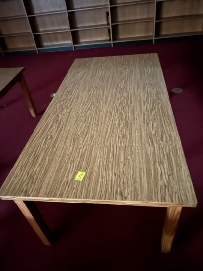 SHORT 25-1/2" 3'X 6' LIBRARY TABLE